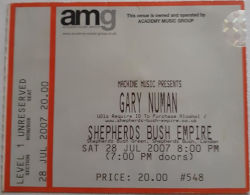 London Ticket 2007